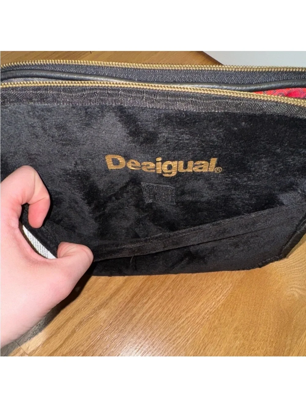 Desigual Red, Black & Gold Patterned Tablet Sleeve